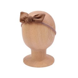 Bow Headband CAMEL