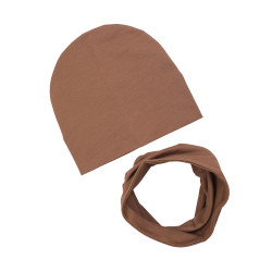GIRL BEANIE WITH TUB CAMEL