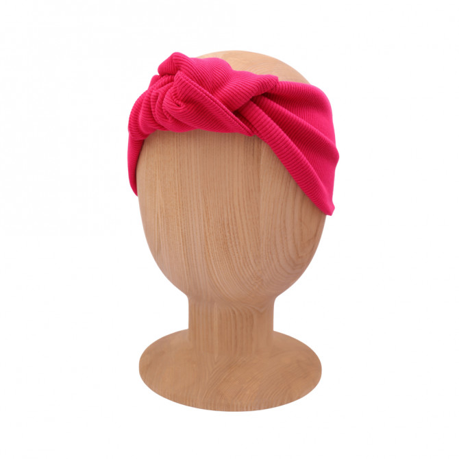 KNOT HEADBAND MAGENTA LINE