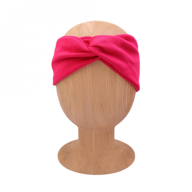 TWIST HEADBAND MAGENTA LINE