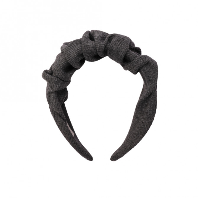 RIPPLE HEADBAND DARK GREY LINE