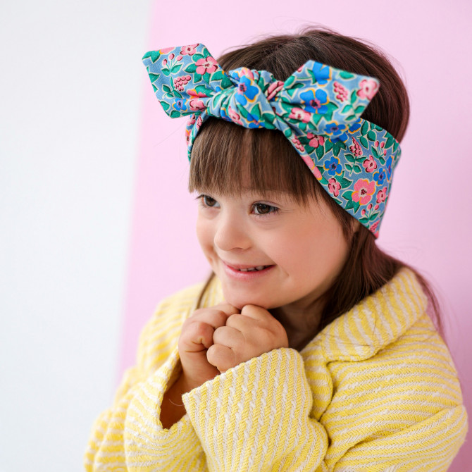 girl headband lucy blue