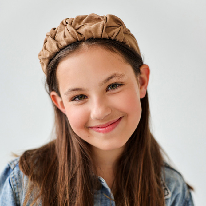 RIPPLE HEADBAND CAMEL