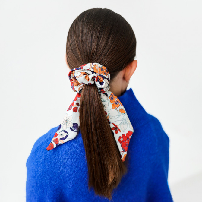 SCRUNCHIE WITH TAIL AMBER