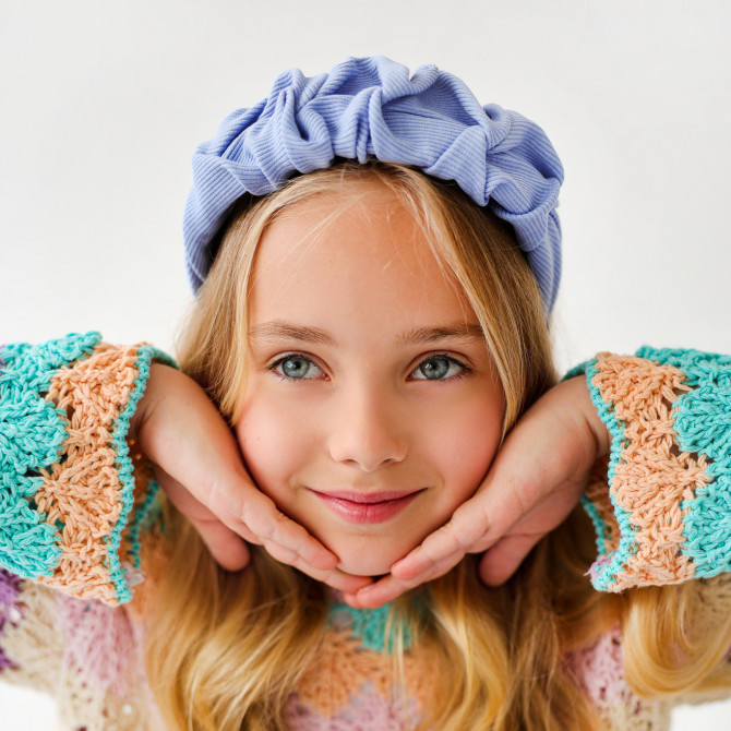 RIPPLE HEADBAND BABY BLUE LINE