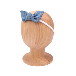 Bow Headband JEANS
