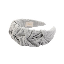RIPPLE HEADBAND GREY RIB