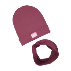 GIRL BEANIE WITH TUB BERRY LINE