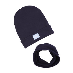GIRL BEANIE WITH TUB NAVY LINE