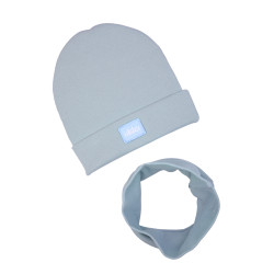 BEANIE WITH TUB STONE BLUE LINE