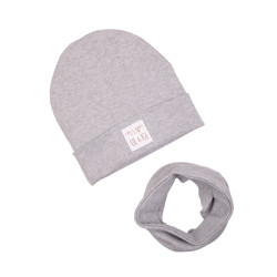 CZAPKA Z KOMINEM GREY LINE 6-12 mc