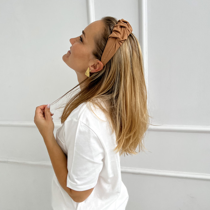 RIPPLE HEADBAND NUDE RIB