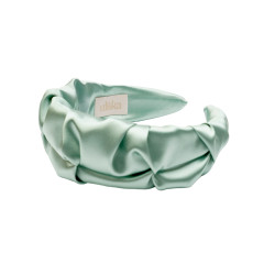 RIPPLE HEADBAND SATIN SAGE