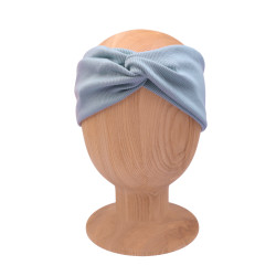 TWIST HEADBAND STONE BLUE LINE
