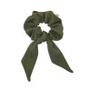 SCRUNCHIE WITH TAIL KHAKI LINE