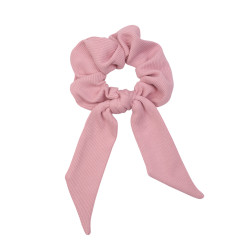 SCRUNCHIE WITH TAIL POWDER LINE