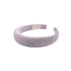 KAJKA HEADBAND VELVET GREY