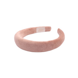 KAJKA HEADBAND VELVET BEIGE