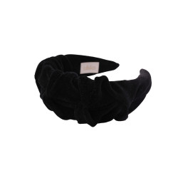 RIPPLE HEADBAND VELVET BLACK