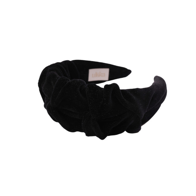 RIPPLE HEADBAND VELVET BLACK