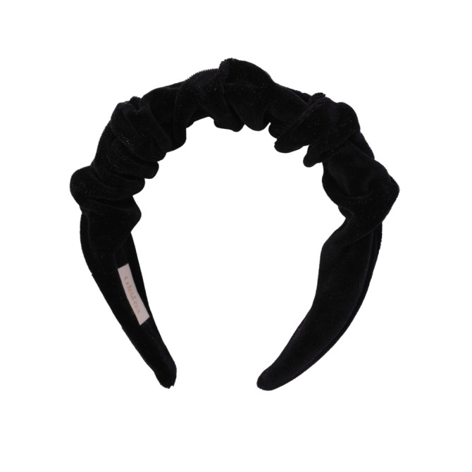 RIPPLE HEADBAND VELVET BLACK