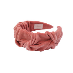 RIPPLE HEADBAND VELVET TERRACOTTA