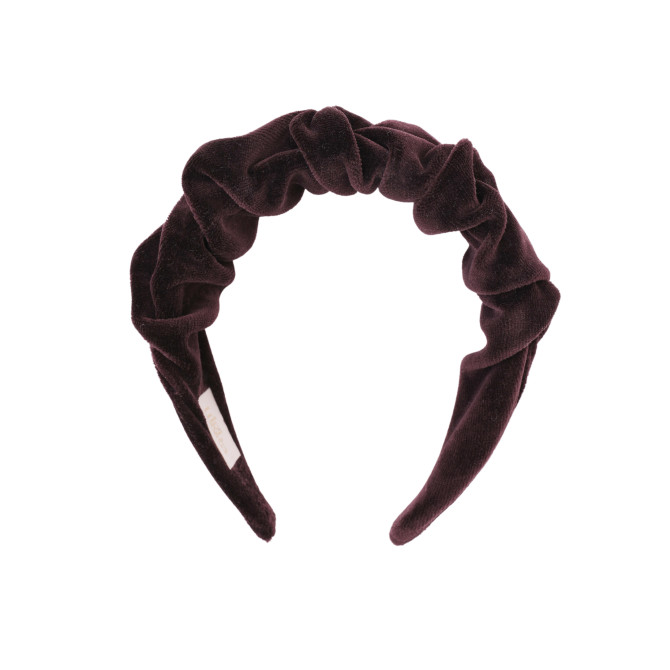 RIPPLE HEADBAND VELVET CHOCOLATE