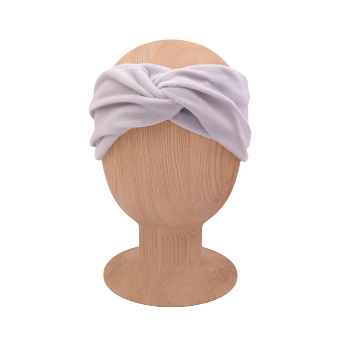 TWIST HEADBAND VELVET ASHY