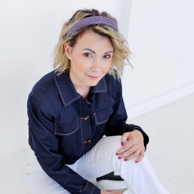 KAJKA HEADBAND RETRO BLUE