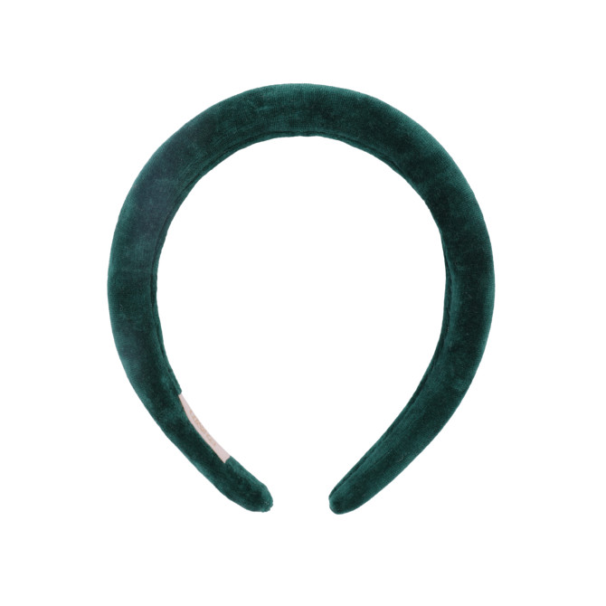 KAJKA HEADBAND VELVET BOTTLE GREEN