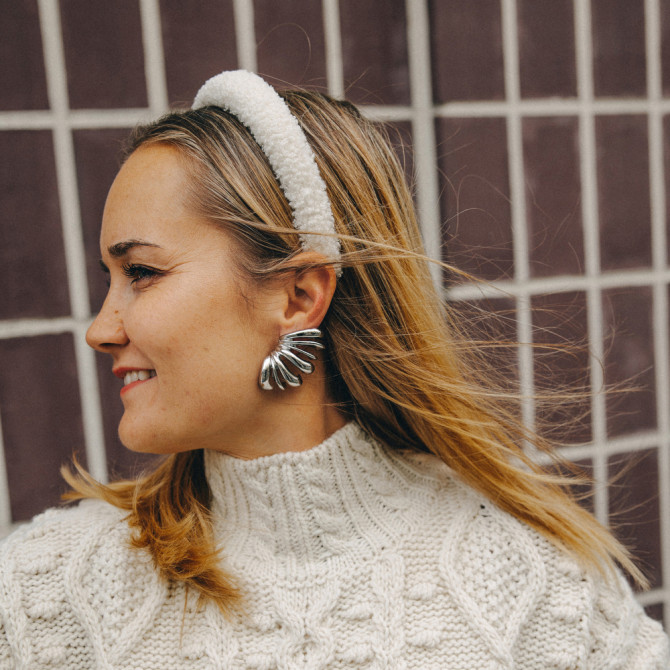 KAJKA HEADBAND BUCLE CREAM