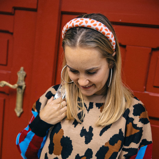 KAJKA HEADBAND RED LIPSTICK
