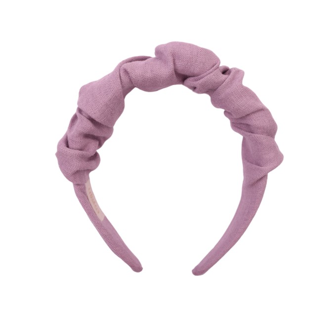 RIPPLE HEADBAND LILAC LINEN
