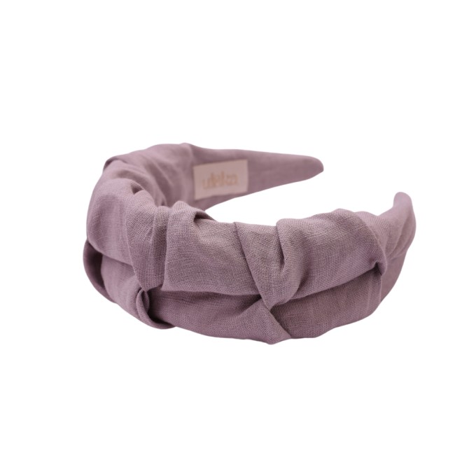 RIPPLE HEADBAND GREY LINEN