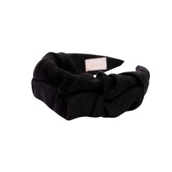 RIPPLE HEADBAND LINEN KRESZ BLACK