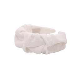 RIPPLE HEADBAND LINEN KRESZ CREAM