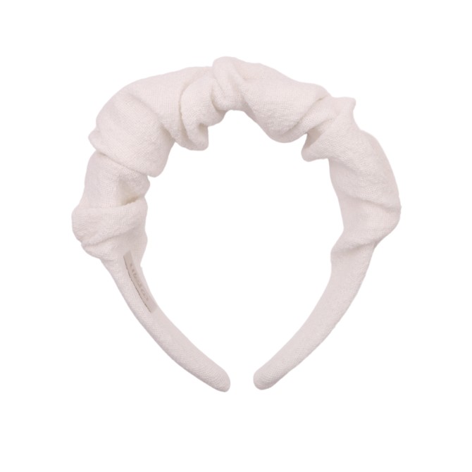 RIPPLE HEADBAND LINEN KRESZ CREAM
