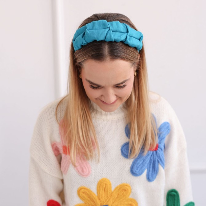 RIPPLE HEADBAND TURKUS LINEN