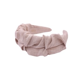 RIPPLE HEADBAND LILAC LINEN