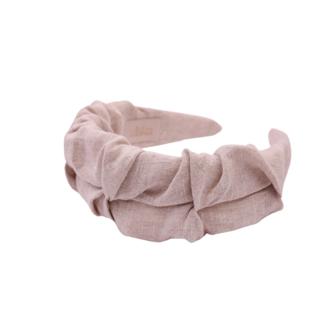 RIPPLE HEADBAND LILAC LINEN