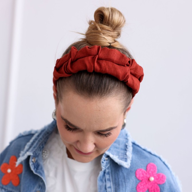 RIPPLE HEADBAND CEGLANA LINEN